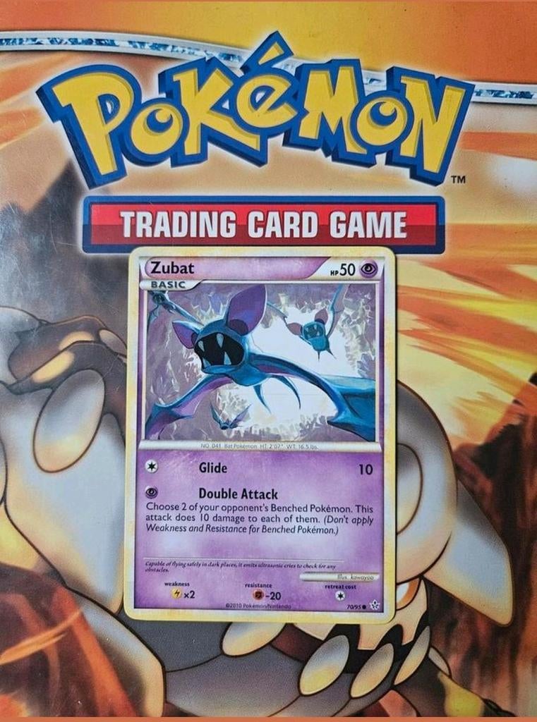 Zubat 70/95 Heartgold&Soulsilver Unleashed pokemon kaart, Ophalen of Verzenden, Gebruikt, Losse kaart