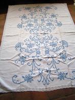 antiek linnen geborduurd tafelkleed nr KK 295, Antiek en Kunst, Antiek | Kleden en Textiel, Verzenden