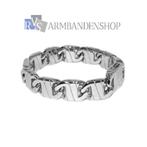 armband Rvs stalen armband "Iggy". staal armband, Sieraden, Tassen en Uiterlijk, Armbanden, Verzenden, Nieuw, Zilver, Staal