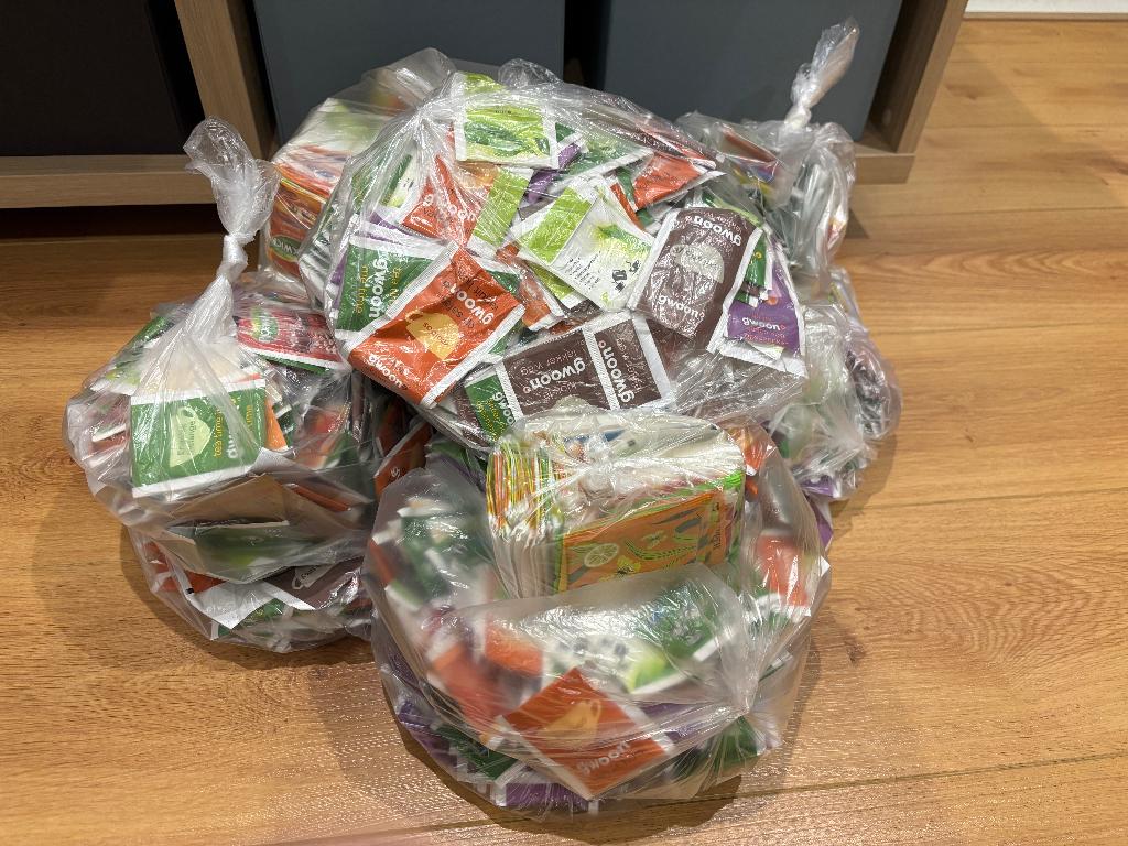 Theezakjes leeg zakken diverse merken in een koop knutselen, Hobby en Vrije tijd, Theezakjes, Ophalen, Theezakje(s)