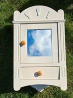 Geweldig brocante/vintage hangkastje met spiegel, Ophalen