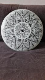 Plafonnière jaren 60, glas, diameter 47cm, Ophalen of Verzenden, Zo goed als nieuw, Glas