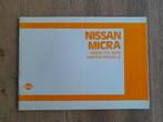 INSTRUCTIEBOEKJE - Origineel - NISSAN MICRA K10 - Model:1983, Verzenden