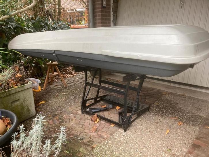 Thule Skibox voor 6 paar ski's, Auto diversen, Dakkoffers, Gebruikt, Ophalen