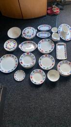 Boerenbont servies 45 stuks, Antiek en Kunst, Antiek | Servies compleet, Ophalen of Verzenden