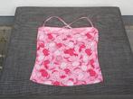 vintage Tommy Hilfiger Denim top roze ananassen maat L large, Maat 42/44 (L), Ophalen of Verzenden, Roze, Zonder mouw