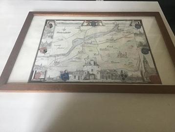 Oude plaat in lijst van Veluwe beschikbaar voor biedingen