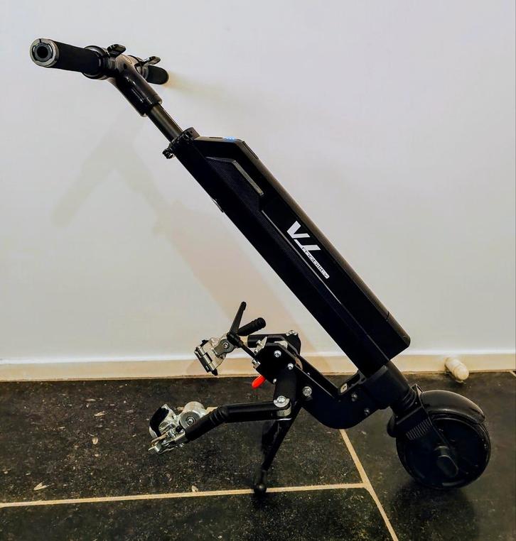 Elektrische aankoppel-handbike voor rolstoel, Diversen, Rolstoelen, Zo goed als nieuw, Elektrische rolstoel, Ophalen