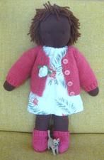 Antroposofische pop ca. 36 cm, handgemaakt, incl. kleding. A, Ophalen of Verzenden, Nieuw, Overige typen