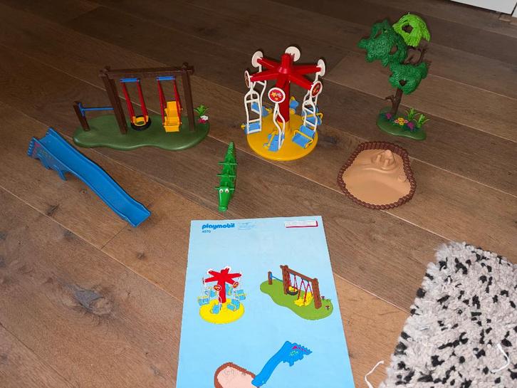 Grote speeltuin van playmobil (#4070), Kinderen en Baby's, Speelgoed | Playmobil, Zo goed als nieuw, Complete set, Ophalen