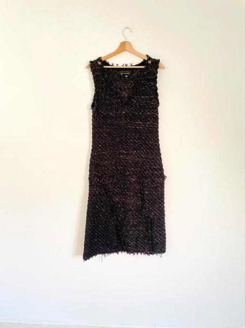 Statement jurk van Peet Dullaert - mt 36/38 - np €1.300+, Kleding | Dames, Jurken, Gedragen, Maat 38/40 (M), Zwart, Boven de knie