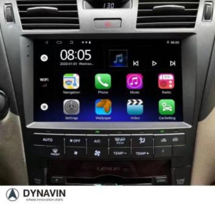 Android 14 Radio Navigatie Lexus IS 250 carkit usb carplay, Auto diversen, Autoradio's, Nieuw, Ophalen of Verzenden