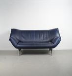 2x Leolux Tango 2-zits/192cm Bank Blauw Leer – Gepolijst, Niet ingevuld, Gebruikt, 150 tot 200 cm, Niet ingevuld