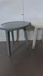 2 Bijzettafeltjes Basic Label, 45 tot 60 cm, Minder dan 55 cm, Gebruikt, Rond