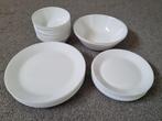 10-delig servies van gehard glas, Huis en Inrichting, Keuken | Servies, Ophalen, Effen, Compleet servies, Glas