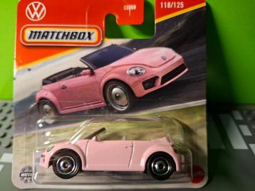 Matchbox 118 - 2019 Volkswagen Beetle Cabrio [rose] 1/60 MIB beschikbaar voor biedingen