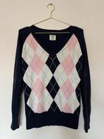 Argyle ruit L zgan trui donkerblauw roze H&M LOGG argylle, Kleding | Dames, Truien en Vesten, Blauw, Maat 42/44 (L), H&M, Ophalen of Verzenden