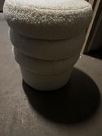 Teddy poef, Huis en Inrichting, Banken | Voetenbanken en Poefen, Ophalen of Verzenden, Zo goed als nieuw, Rond, Minder dan 50 cm