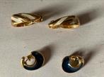 Vintage goudkleurige Monet oorbellen, Moederdagtip!, Sieraden, Tassen en Uiterlijk, Oorbellen, Ophalen, Zo goed als nieuw, Goud
