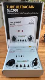 Behringer Ultragain Mic100 met adapter, Muziek en Instrumenten, Effecten, Ophalen of Verzenden, Zo goed als nieuw