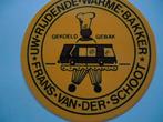 sticker oud Autobus Frans vd Schoot Warme Bakker bus oss nb, Verzenden, Zo goed als nieuw, Bedrijf of Vereniging