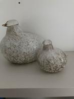 Oiva Toikka Finland Nuutajarvi 2x vogel, Antiek en Kunst, Ophalen of Verzenden