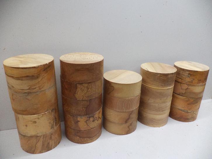 draaihout houten schalen bowl blanks schijven, Doe-het-zelf en Verbouw, Hout en Planken, Zo goed als nieuw, Overige typen, Overige houtsoorten
