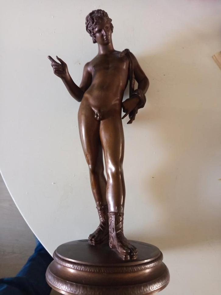 Bronzen beeld F. Barbedienne Fondeur, Parijs, ca. 1890, Antiek en Kunst, Kunst | Beelden en Houtsnijwerken, Ophalen of Verzenden