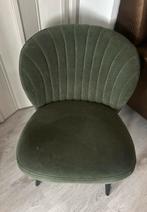 Fauteuil groen schelpvorm, Huis en Inrichting, Fauteuils, Ophalen, Zo goed als nieuw, 75 tot 100 cm, 50 tot 75 cm