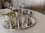 Douwe Egberts suiker en melksetje (verzilverd), Antiek en Kunst, Antiek | Goud en Zilver, Ophalen of Verzenden