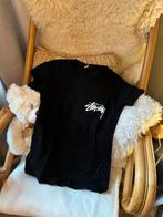 Zwart basic t-shirt met logo van Stüssy op de rug, Ophalen of Verzenden, Zo goed als nieuw, Zwart