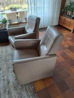 2 Fauteuils, leder, merk Henders&Hazel, Huis en Inrichting, Fauteuils, Ophalen, Gebruikt, 50 tot 75 cm, Leer