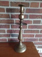 Zwaar antieke bronzen/koperen kandelaar 43 cm hoog, Antiek en Kunst, Ophalen of Verzenden, Koper of Brons