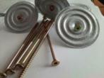 50-100 Metalen Drukverdeelplaat + schroeven 6x90 isolatie 1, Nieuw, Minder dan 180 cm, Palen, Verzenden