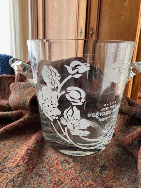 Perrier Jouët - Champagne cooler 1960's Emile Gallé, Gebruikt, Frankrijk, Ophalen of Verzenden, Champagne