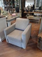 Mooie comfortabele fauteuil biege, Ophalen, Hout, Gebruikt, 75 tot 100 cm