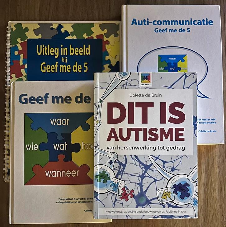 Geef me de 5 - Autisme Boeken Colette de Bruin, Boeken, Psychologie, Zo goed als nieuw, Ontwikkelingspsychologie, Ophalen of Verzenden