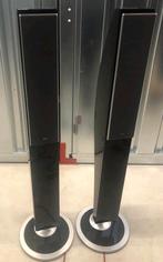 JVC FRONTSPEAKERS BLACK TOWERS SP-D8F, Ophalen of Verzenden, Minder dan 60 watt, Front, Rear of Stereo speakers, JVC