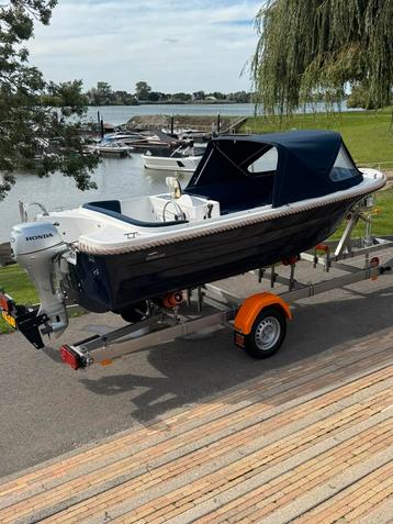 Meersloep 495 honda 10pk bwj 020 najaars koopje €7750,- beschikbaar voor biedingen