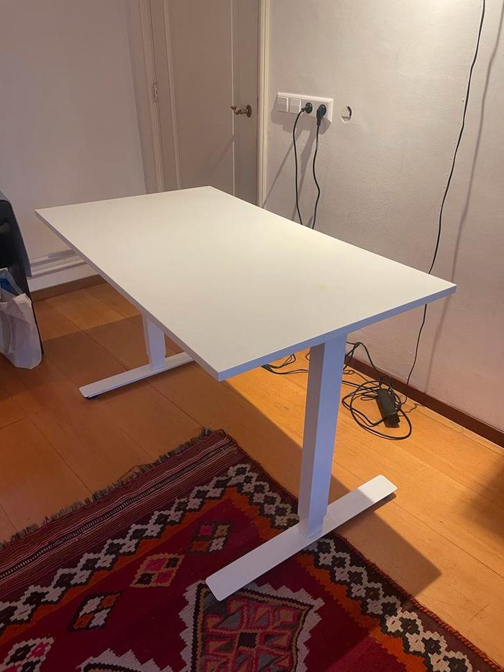 Ikea Trotten Zit-Sta Bureau 120x70, Huis en Inrichting, Bureaus, Zo goed als nieuw, Stabureau, In hoogte verstelbaar, Ophalen