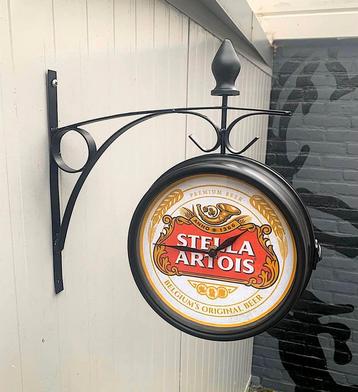 Te Koop Stella Artois stationsklok Beiden Kant Uurwerk beschikbaar voor biedingen