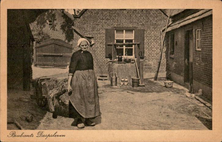 Brabants Dorpsleven st 1947  Rembrandt No 12, Verzamelen, Ansichtkaarten | Nederland, Gelopen, Noord-Brabant, Ophalen of Verzenden