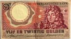 25 gulden 1955 Huygens, Postzegels en Munten, Bankbiljetten | Nederland, Ophalen of Verzenden, 25 gulden, Los biljet