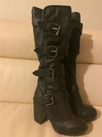 HERFST / WINTER LAARZEN MET RIEMPJES, Ophalen of Verzenden, Zo goed als nieuw, Zwart, Hoge laarzen