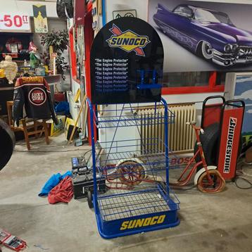 Sunoco oil olieblikken rek Vintage Usa beschikbaar voor biedingen