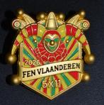 carnaval FEN Vlaanderen  pin 2026  5x11, Verzamelen, Speldjes, Pins en Buttons, Verzenden, Nieuw, Overige onderwerpen, Speldje of Pin