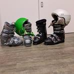 Ski schoenen en helm, Ophalen, 160 tot 180 cm, Gebruikt, Schoenen