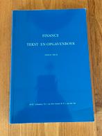 Finance Tekst- en Opgavenboek, Boeken, Ophalen of Verzenden, Gelezen, Economie en Marketing