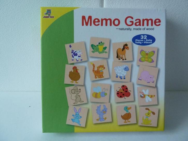 Memo Spel van Johntoy nog nieuw, Hobby en Vrije tijd, Gezelschapsspellen | Overige, Nieuw, Ophalen of Verzenden