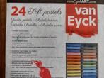 24 soft pastels krijt Van Eyck / gebruikt, Hobby en Vrije tijd, Tekenen, Ophalen, Gebruikt, Potlood of Stift